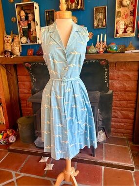ModCloth Airplane shirtwaist dress 12